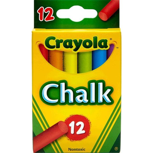 绘儿乐（Crayola） 51-0816 彩色粉笔 12支装