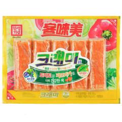 韩国原装进口 客唻美 0脂肪低卡路里 即食手撕仿蟹肉棒 90g*2袋