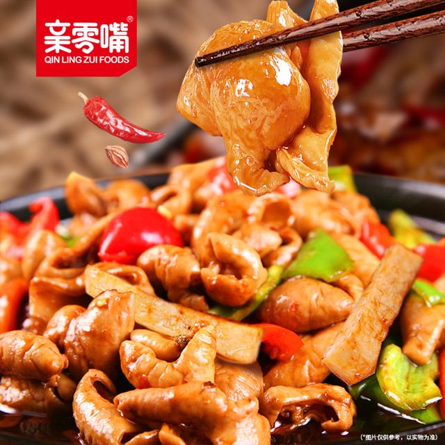 亲零嘴 鲍炒脆肚零食小吃卤味熟食肉食网红休闲食品素食湖南特产