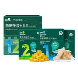 Enoulite 英氏 Engnice）宝宝零食 健康轻食零食礼盒（婴标营养米饼*2 果蔬溶溶豆）