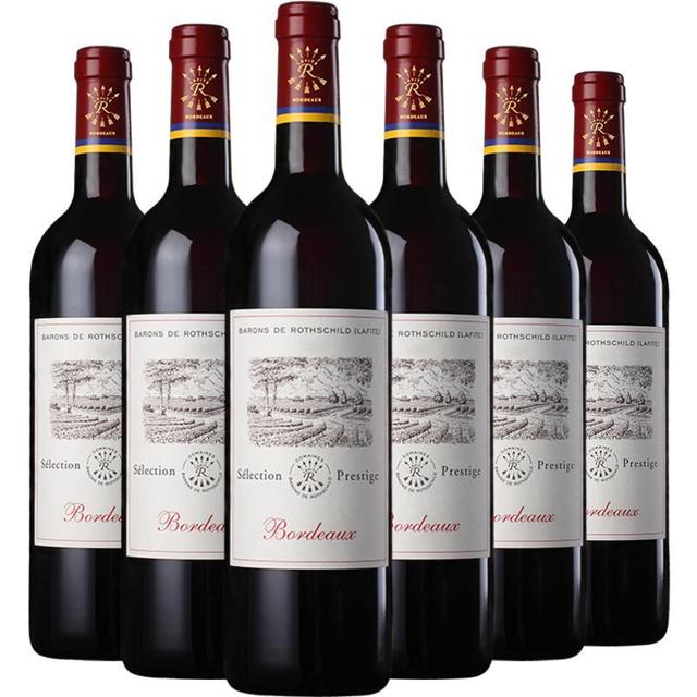 拉菲古堡 拉菲红酒 法国原瓶进口尚品波尔多AOC干红葡萄酒整箱750ml×6瓶