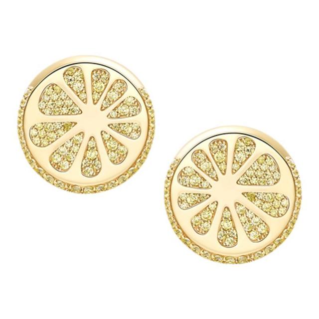HEFANG Jewelry 何方珠宝 柠檬片耳夹 HFH035037