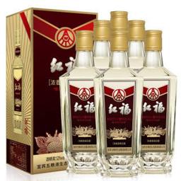 WULIANGYE 五粮液 宜宾五粮液生态红福天赋鸿运52度450mL*6瓶整箱装高度浓香型白酒