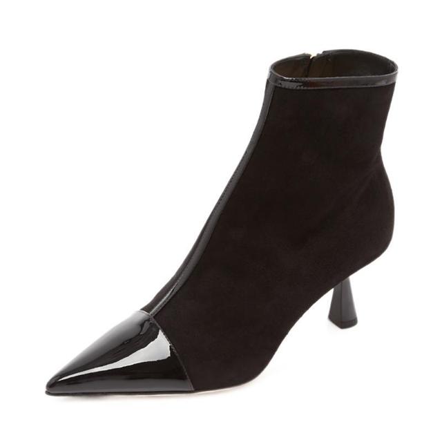 JIMMY CHOO JimmyChooKIX牛皮/羊皮尖头女士高跟短靴 