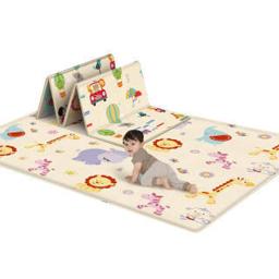 蓓臣 Babytry蓓臣 夏季薄款爬行垫春游野餐垫 宝宝双面爬行垫180*150*0.5cm 0-3岁