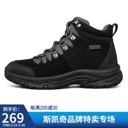 斯凯奇（SKECHERS） 秋冬时尚拼接高帮雪地靴 158254