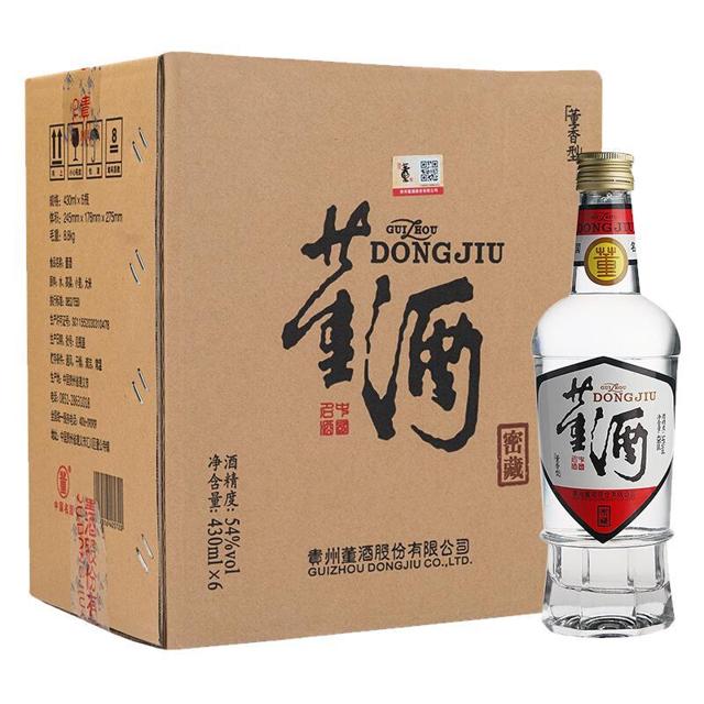 董酒 白标54度430ml*6瓶董香型 