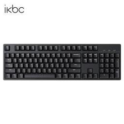 ikbc C104 104键 有线机械键盘 正刻 黑色 Cherry茶轴 无光 