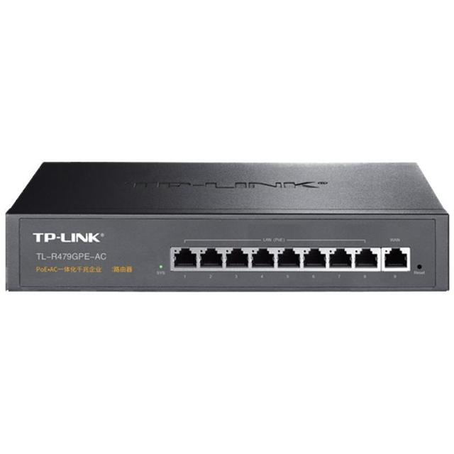 TP-LINK 普联 TL-R479GPE-AC三合一全千兆9口PoE一体化路由器 