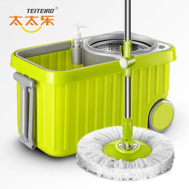 TEITEIRO 太太乐家居 太太乐旋转拖把桶免手洗干湿两用双驱动家用自动甩水懒人墩布桶