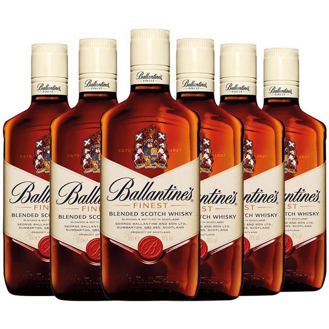 百龄坛 进口Ballantine's百龄坛苏格兰特醇威士忌500ml×6瓶进口洋酒特调