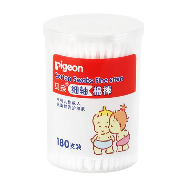 Pigeon 贝亲 婴儿细轴棉棒 180支