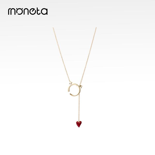 MONETA 刘耀文粉丝福利MOMO系列少年团刘耀文同款K金项链限量款礼物 