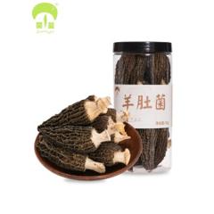 云南特产 菌益 云南野生羊肚菌干 50g 泡发后相当于500g鲜羊肚菌