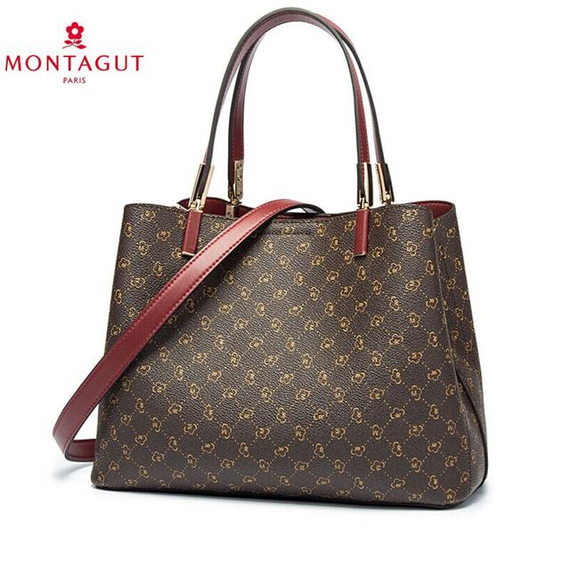 MONTAGUT 梦特娇 女包时尚百搭潮流休闲PVC单肩斜挎包 