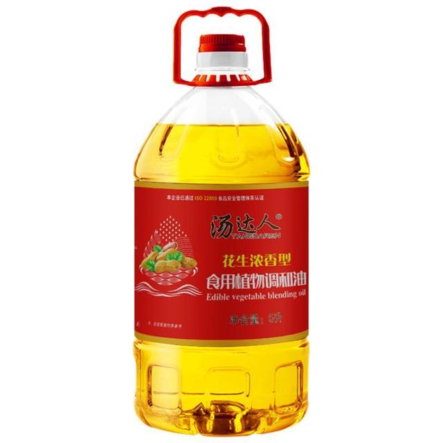 统一 汤达人食用植物调和油花生油浓香型炒菜食用油5L家用无添加