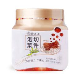 Fubaba 富爸爸 韩国风味泡菜 切件瓶装白菜泡菜 1050g 延边辣白菜熟食速食方便菜下饭菜 泡面伴侣
