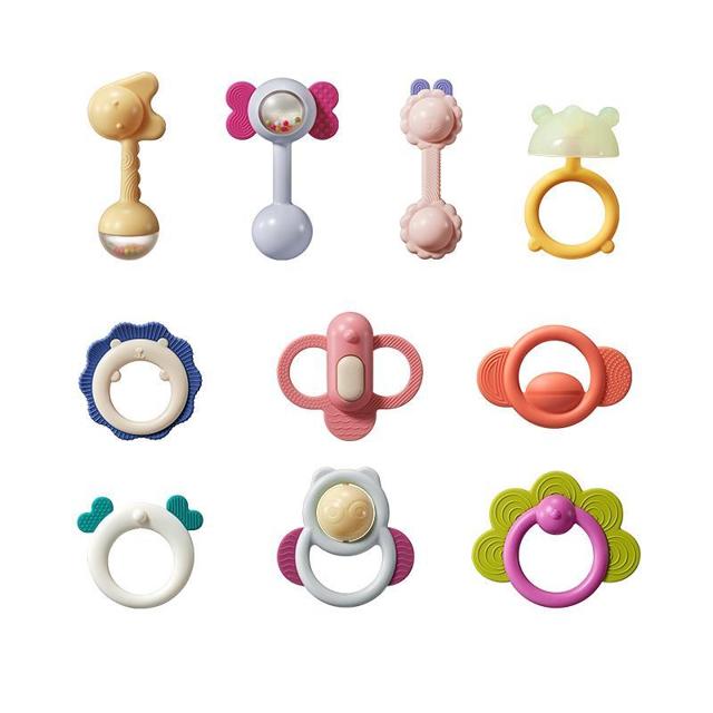 babycare 手摇铃套装 新生婴儿玩具益智早教抓握训练牙胶0-3-6个月