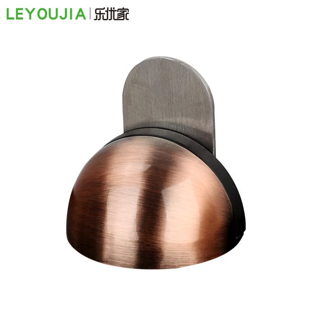 乐优家不锈钢免打孔龟顶门吸门碰 