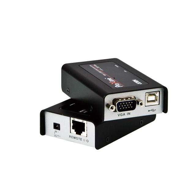ATEN宏正CE100 VGA KVM网线延长器USB端口迷你型键盘鼠标网络信号放大增强100米支持