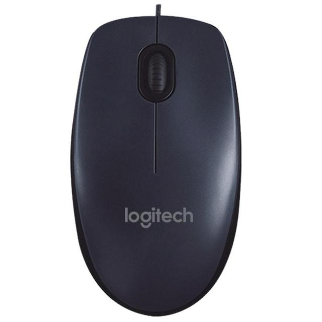 logitech 罗技 M90有线鼠标USB连接台式笔记本电脑家用办公游戏左手通用对称耐用