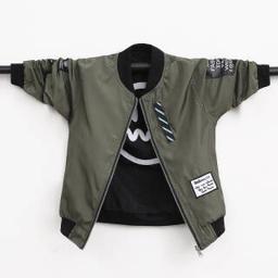 男童洋气夹克儿童棒球服 