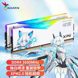 威刚（ADATA） XPG龙耀D50 DDR4 RGB台式机内存条 D50 RGB 吹雪 3600频率 32GB套装