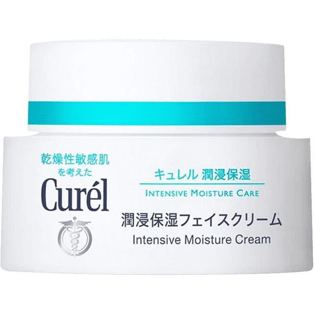 Curél 珂润 日本Curel珂润进口润浸保湿面霜 润肤乳霜精华滋润敏感肌柯润40g