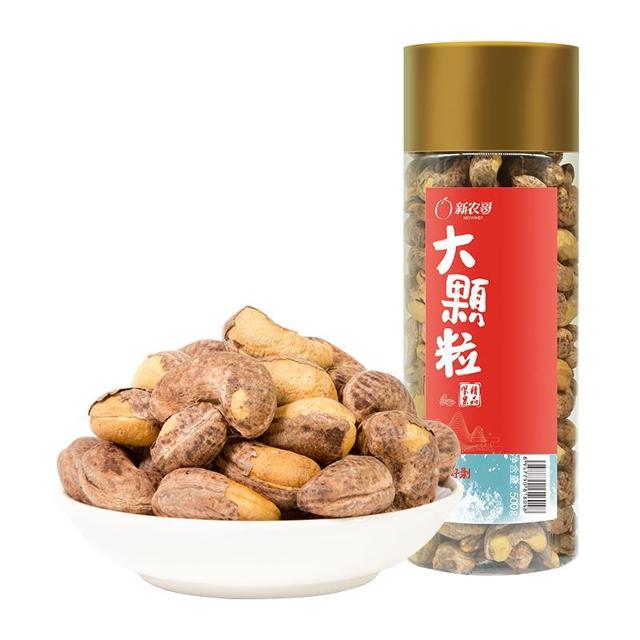 xinnongge 新农哥 带皮腰果仁500g罐装大颗粒原味盐焗紫衣干果仁坚果零食批发