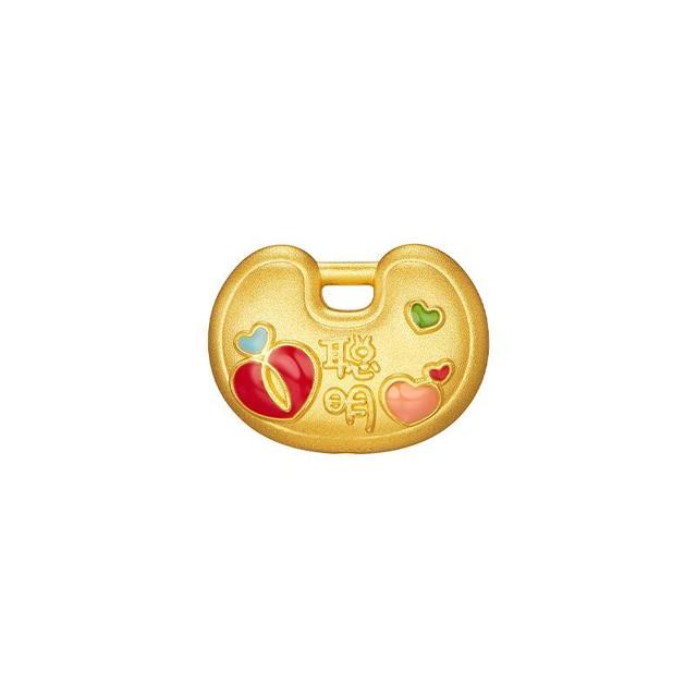 老庙黄金 黄金多肉多福吊坠 1040004891 2.5g