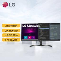 LG 乐金 34WN750 -B 34英寸 IPS显示器（3440×1440、HDR 10、FreeSync）