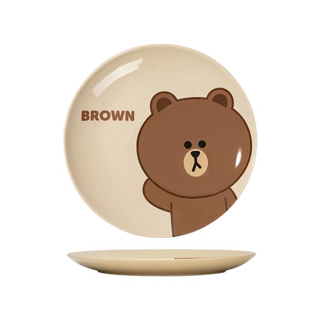 Marsica 满朝佳 LINE FRIENDS 陶瓷碗 4.5英寸 BROWN