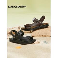 商场同款 Kangnai 康奈 男士真皮两穿凉鞋