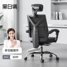 HDNY132-干练 人体工学椅 黑色标准款