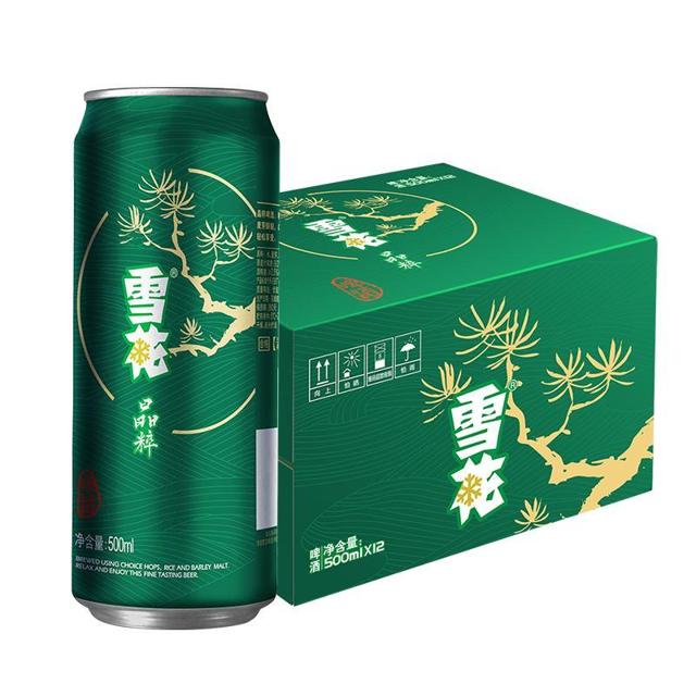 88VIP：SNOWBEER 雪花 啤酒晶粹 8度 500ML*12罐