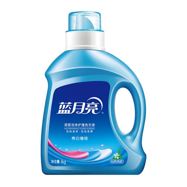 Bluemoon 蓝月亮 机洗洗衣液自然清香亮白增艳衣服衣物护理1kg/瓶装留香