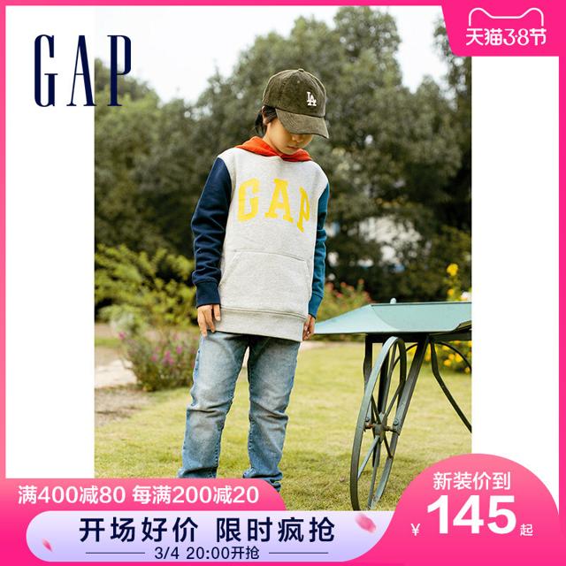 Gap 盖璞 男童松紧腰复古直筒牛仔裤