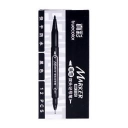 truecolor 真彩 MK3150 双头油性记号笔 12支/盒