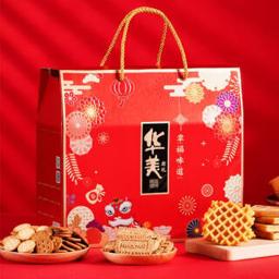 PLUS会员：华美（Huamei） 幸福味道 饼干礼盒装 1.02kg