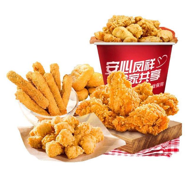 凤祥食品 半成品炸鸡家庭桶 1.9kg 