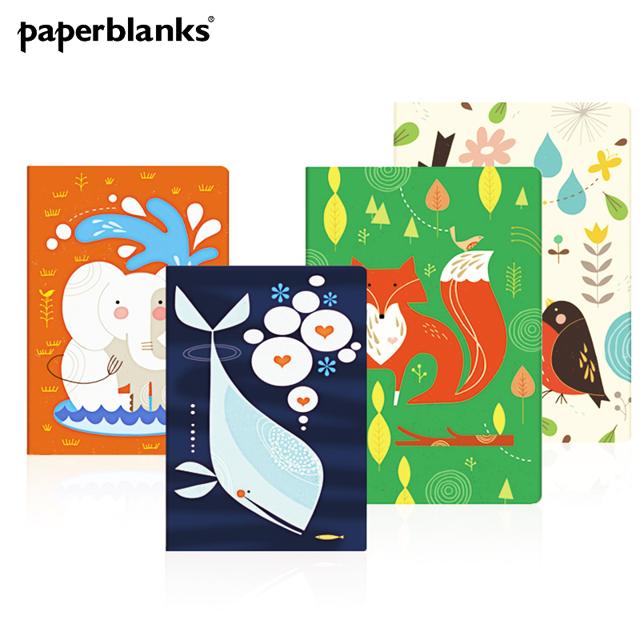 Paperblanks 特蕾西动物伙伴Tracy walker笔记本学生手账礼品小小象鲸鱼与朋友知更鸟妈妈狐狸先生中本小本子