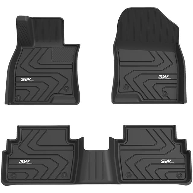 3W 汽车脚垫适用于奔驰e300L e260c260a200B级CLS CLA220全TPE脚垫