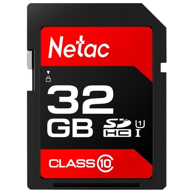 Netac 朗科 32gb SD存储卡 U1 C10 读速高达80MB/s 高速连拍 全高清视频录制 单反数码相机 摄像机内存卡