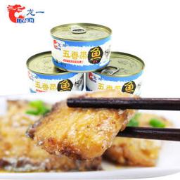 LONEN 龙一 五香带鱼罐头 即食调味速食 户外方便食品150g*3罐