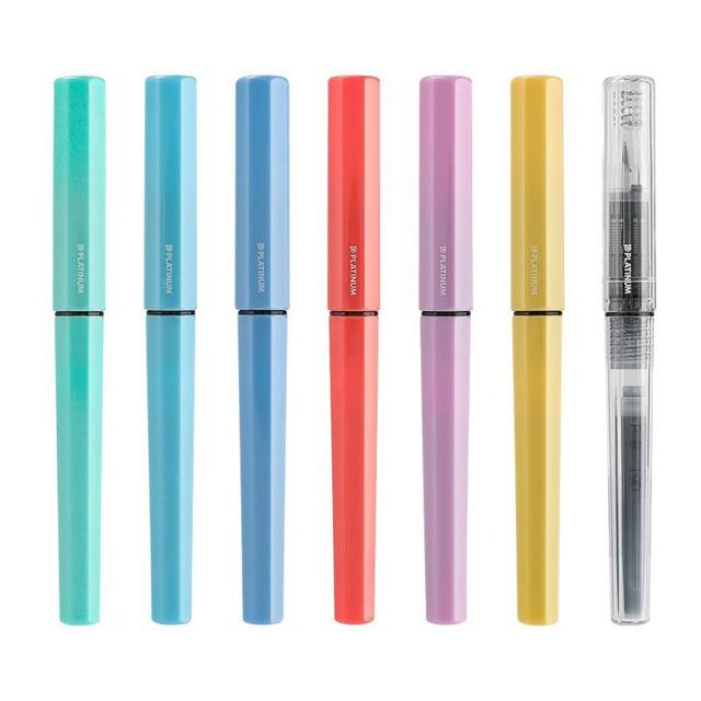 白金（PLATINUM） 小流星钢笔PQ-200学生练字专用入门练字笔F明尖办公可换墨囊老师推荐学生用三丽鸥联名