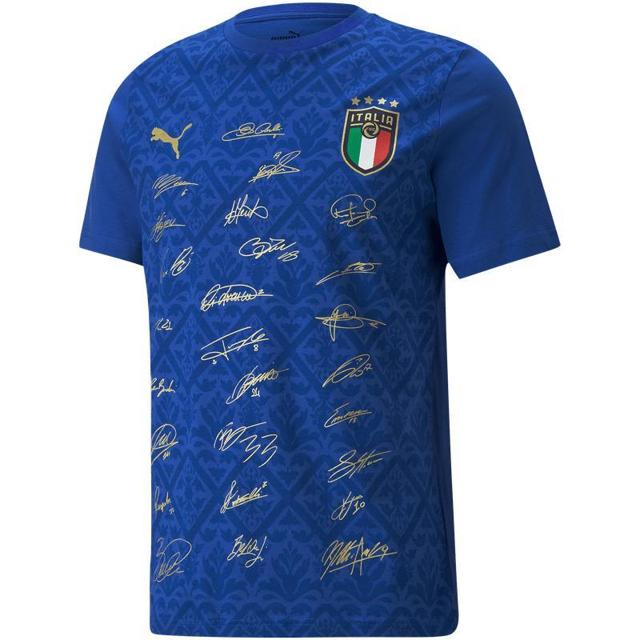 彪马（PUMA） 官方正品 男子意大利国家队签名版夺冠纪念T恤FIGC769992