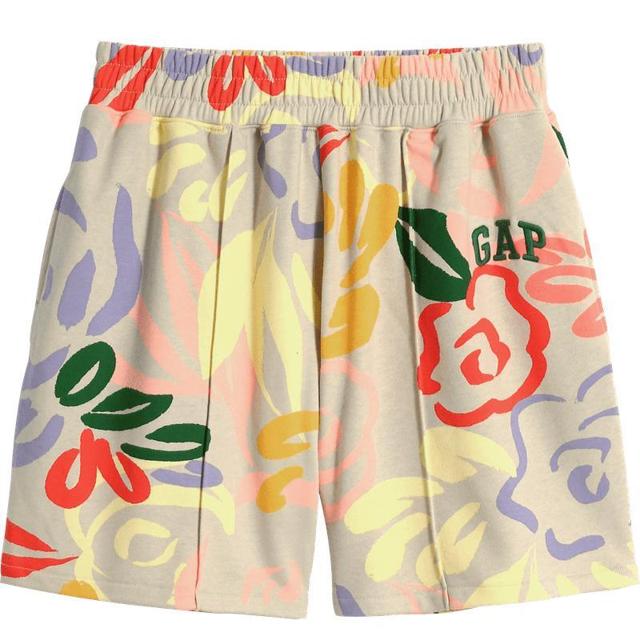 Gap 盖璞 女装LOGO涂鸦印花软卫裤850628春季2022新款休闲裤 