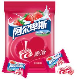 阿尔卑斯 田园草莓牛奶味硬糖袋装150g 休闲零食 聚会分享装 企业用糖 糖果批发(新老包装交替发货)