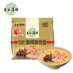 五谷道场 非油炸方便面 酸辣豚骨面四连包118gx4袋装 泡面 休闲零食 送礼年货