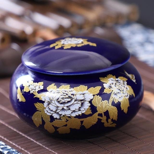 山洼洼 2022新茶上市 茉莉花茶 富贵吉祥牡丹瓷罐精美装